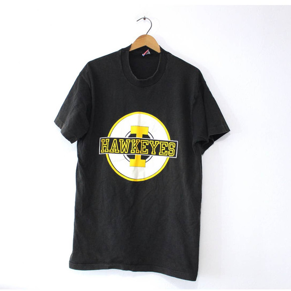 Vintage University of Iowa Hawkeyes T Shirt XL - Picture 1 of 4